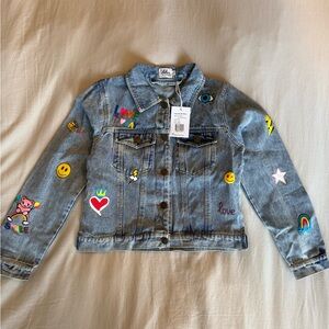 Lola And The Boys You Rock Painted Denim Jacket Kids